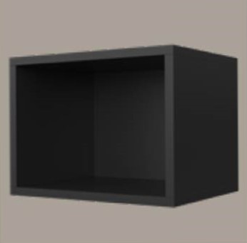 קוביה BOX שחור מט