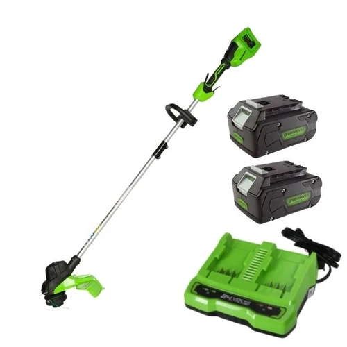 חרמש/קוצץ קנטים 33 ס"מ 48V(2X24V) Brushless+שתי סוללות 4Ah + מטען Dual Port 24V (4A)