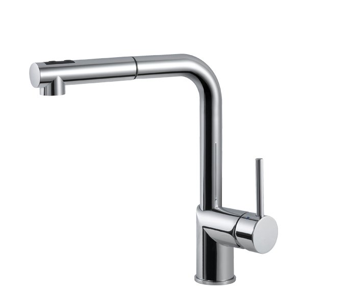 ברז מטבח חמת נשלף פיה אופקית Pull Out