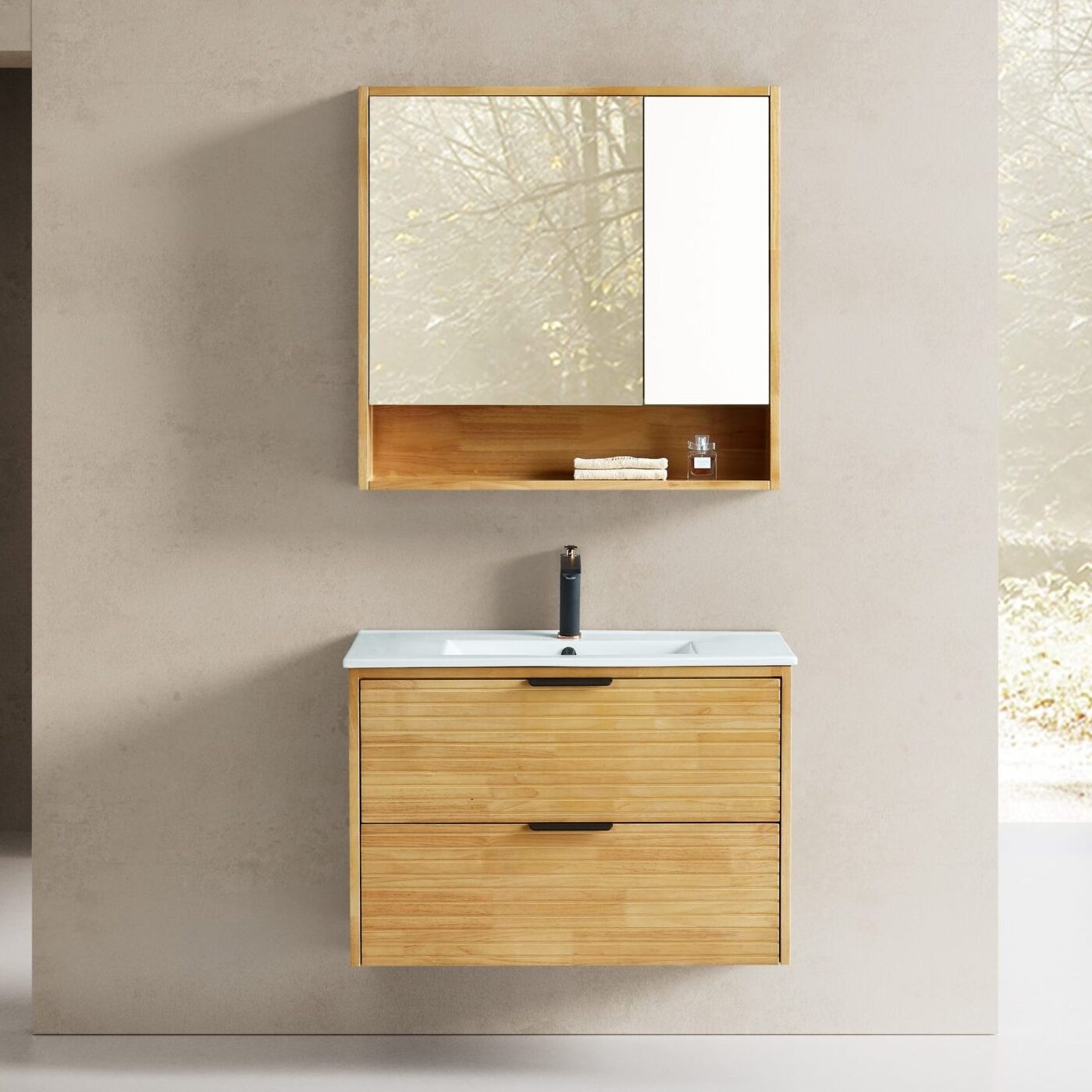 ארון אמבטיה תלוי דגם: CARMEL מידות: 60 ס"מ