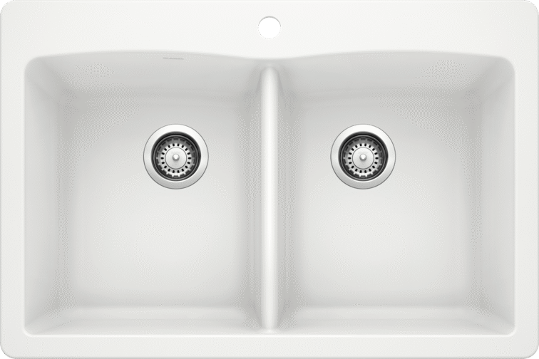 כיור מטבח בלנקו כפול דיאמונד 210 BLANCO | דיאמונד 210 BLANCO – לבן