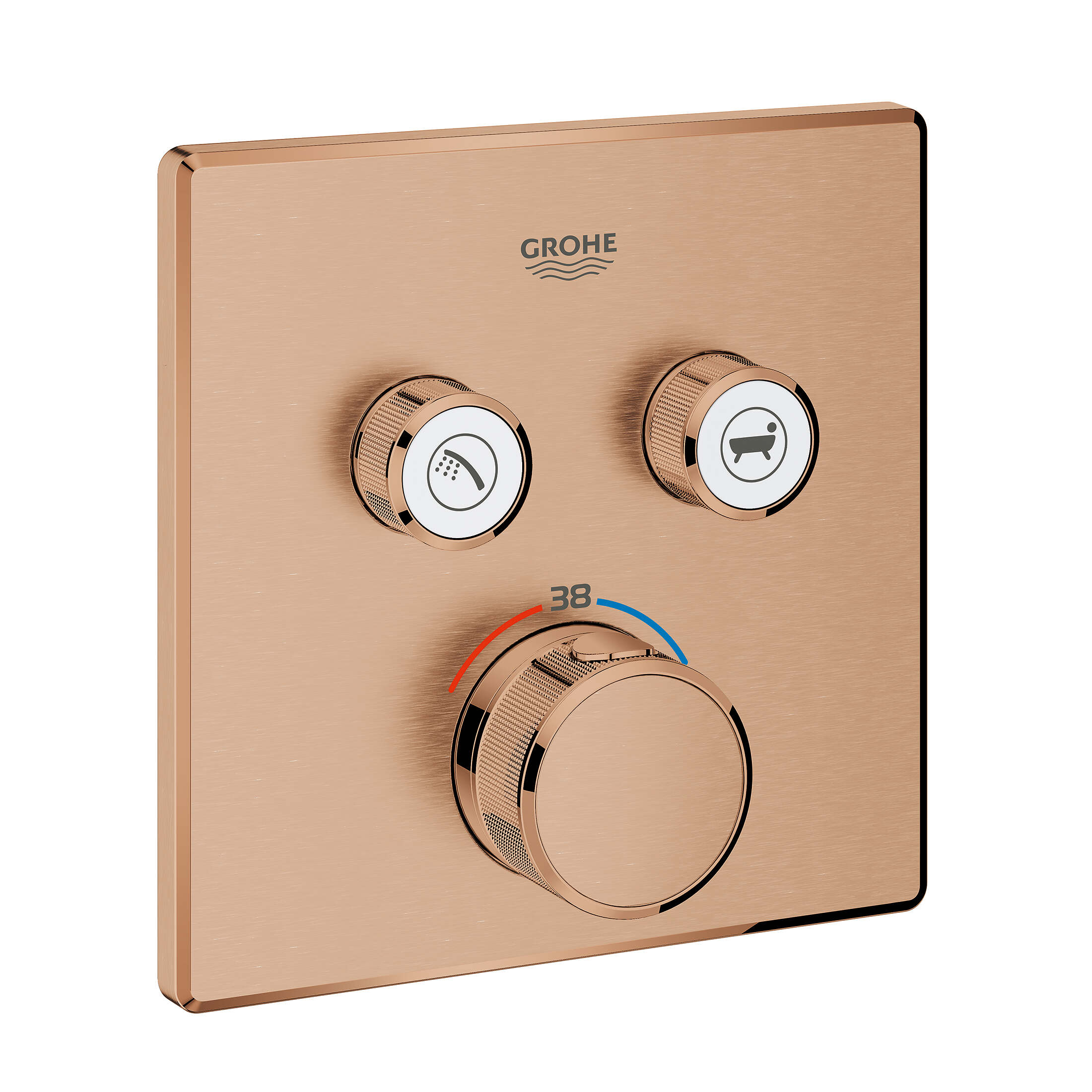 כיסוי לאינטרפוץ 4 דרך SmartControl לגוף 35600000 מרובע זהב אדום מוברש