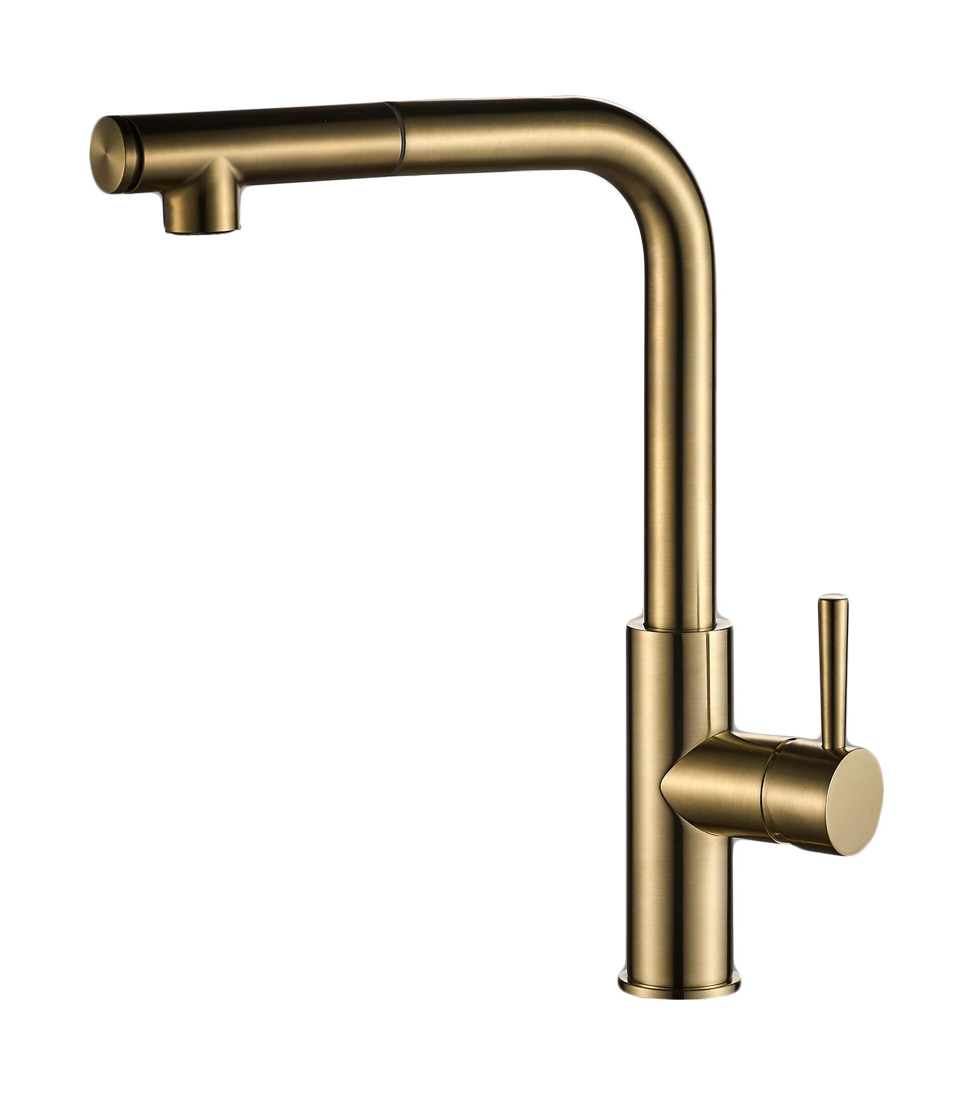 ברז מטבח נשלף CLOD זהב מוברש AQUILA PREMIUM